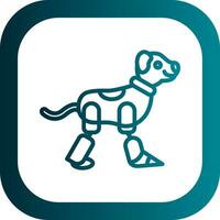 Robot dog Vector Icon Design