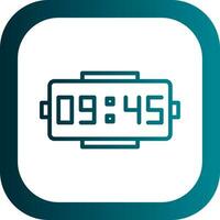 Digital clock Vector Icon Design