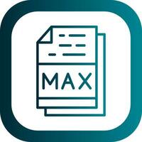 Max File Format Vector Icon Design