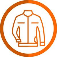 Leather jacket Vector Icon Design