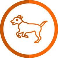 diseño de icono de vector de perro