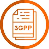 3gpp vector icono diseño