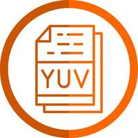 YUV File Format Vector Icon Design