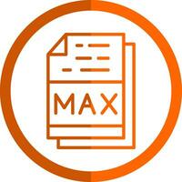 Max File Format Vector Icon Design