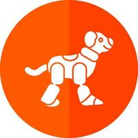 Robot dog Vector Icon Design