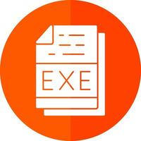 Exe File Format Vector Icon Design