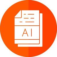 AI File Format Vector Icon Design