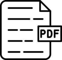 PDF Document Vector Icon Design