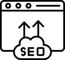 diseño de icono de vector de seo