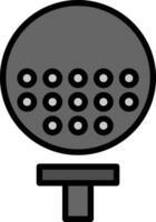 Golfball Vector Icon Design