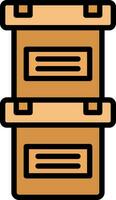 diseño de icono de vector de cajas