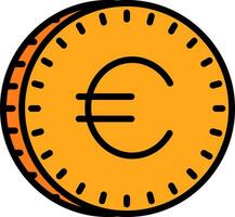 diseño de icono de vector de euro