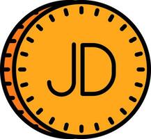 Jordanian dinar Vector Icon Design