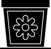 Plant Pot Vector Icon Design