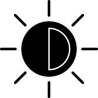 diseño de icono de vector de sol