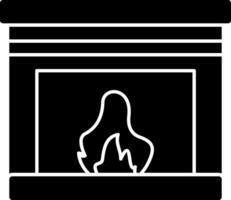 Fireplace Vector Icon Design