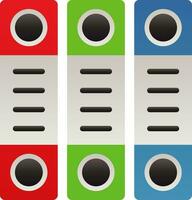 Binders Vector Icon Design