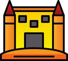 Sand Castle Vector Icon Design