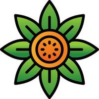 diseño de icono de vector de girasol