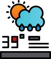 Forecast Analytics Vector Icon Design