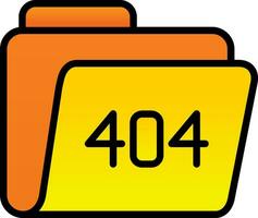 404 Error Vector Icon Design