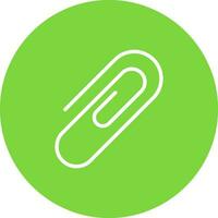 Paper Clip Vector Icon Design