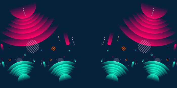 Premium colorful abstract background with geometric gradient modern shapes vector