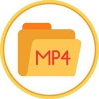 mp4 vector icono diseño