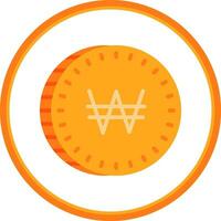 Won Vector Icon Design