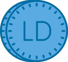 libio dinar vector icono diseño