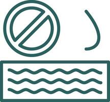 No Water Vector Icon Design