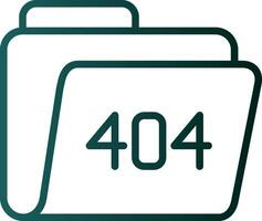 404 Error Vector Icon Design