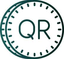 Qatari riyal Vector Icon Design