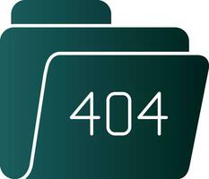 404 Error Vector Icon Design