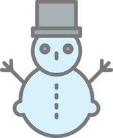 diseño de icono de vector de muñeco de nieve