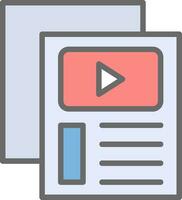 Video File Vector Icon Design