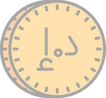 UAE Dirham Vector Icon Design