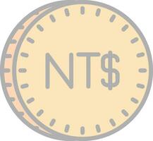 New Taiwan dollar Vector Icon Design