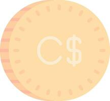 Canadian Dollar Vector Icon Design