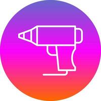 Hot Glue Gun Vector Icon Design