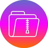 Zip Folder Vector Icon Design