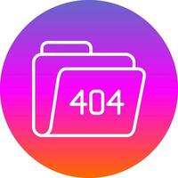 404 Error Vector Icon Design