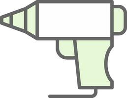 Hot Glue Gun Vector Icon Design