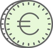 diseño de icono de vector de euro