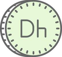 Moroccan dirham Vector Icon Design