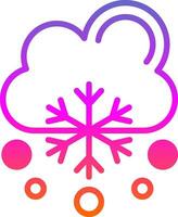 nieve cayendo vector icono diseño