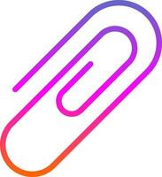 Paper Clip Vector Icon Design