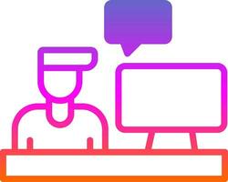 Blogger Vector Icon Design