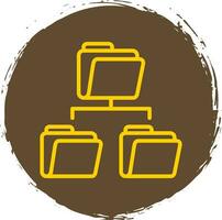 Folder Sharing Vector Icon Design