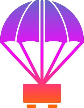 Parachute Vector Icon Design